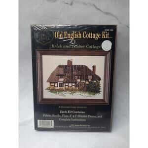 Cross My Heart Cross Stitch Kit Old English Cottage Kit CSK-193 Vintage 1991